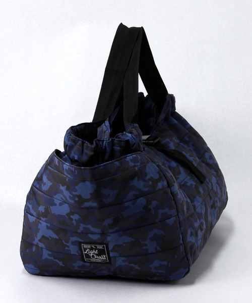 SPICE OF LIFE（スパイス オブ ライフ）の「軽くて大容量のリバーシブルキルトバッグ ターコイズ/パープル/カモフラ（トートバッグ・レディース・ホワイト系/ネイビー系/ターコイズブルー系/パープル系・ONE SIZE）」の6枚目の写真