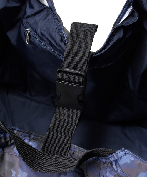 SPICE OF LIFE（スパイス オブ ライフ）の「軽くて大容量のリバーシブルキルトバッグ ターコイズ/パープル/カモフラ（トートバッグ・レディース・ホワイト系/ネイビー系/ターコイズブルー系/パープル系・ONE SIZE）」の9枚目の写真