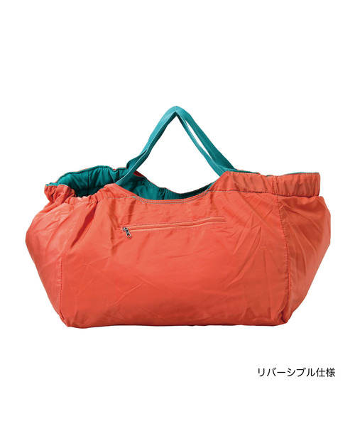 SPICE OF LIFE（スパイス オブ ライフ）の「軽くて大容量のリバーシブルキルトバッグ ターコイズ/パープル/カモフラ（トートバッグ・レディース・ホワイト系/ネイビー系/ターコイズブルー系/パープル系・ONE SIZE）」の17枚目の写真