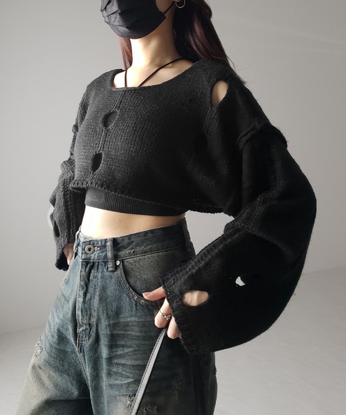 パンツ 2000's archive damage wide denim y2k 00s archive y2k grunge damage denim - メルカリ