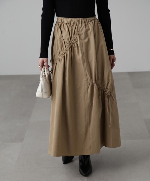 FREE'S MART(フリーズマート)の「ランダムシャーリングドロストスカート(スカート・レディース・ブラック/ベージュ/ホワイト・SMALL/MEDIUM)」の19枚目の写真