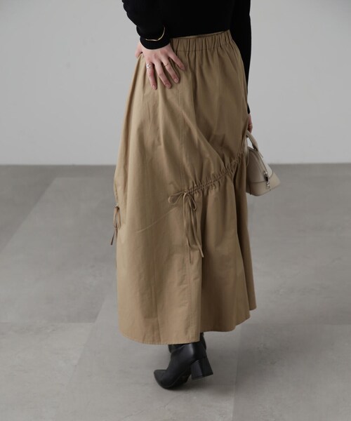 FREE'S MART(フリーズマート)の「ランダムシャーリングドロストスカート(スカート・レディース・ブラック/ベージュ/ホワイト・SMALL/MEDIUM)」の21枚目の写真