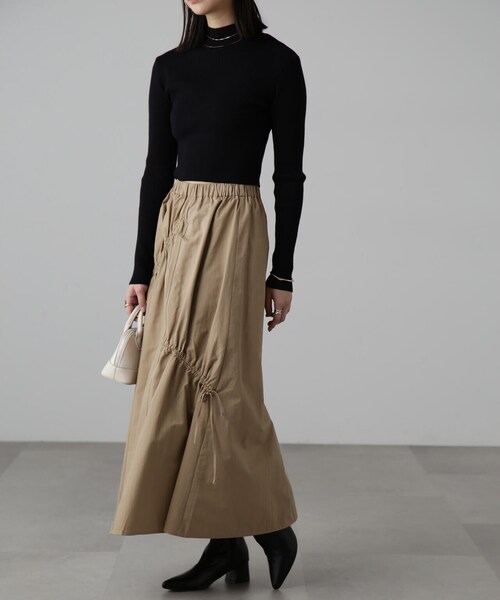 FREE'S MART(フリーズマート)の「ランダムシャーリングドロストスカート(スカート・レディース・ブラック/ベージュ/ホワイト・SMALL/MEDIUM)」の22枚目の写真