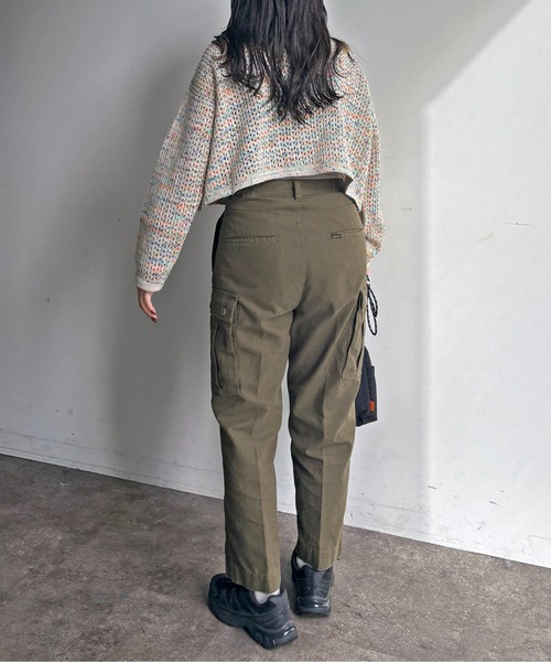 CPCM（シーピーシーエム）の「メランジリボンメッシュカーディガン（カーディガン/ボレロ・レディース・オレンジ/サックスブルー/ブルー/オフホワイト・FREE）」の14枚目の写真