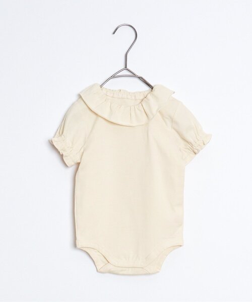 p.premier(ピードットプルミエ)の「【2Pセット】パフスリーブよく伸びるボディースーツ(パッケージ)(ロンパース・キッズ・クリーム/オフホワイト・60/70/80)」の19枚目の写真