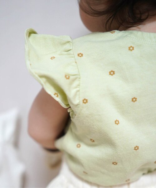 p.premier(ピードットプルミエ)の「【2Pセット】パフスリーブよく伸びるボディースーツ(パッケージ)(ロンパース・キッズ・クリーム/オフホワイト・60/70/80)」の22枚目の写真