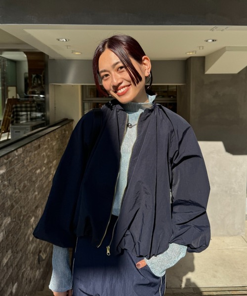 タフタギャザーバルーンブルゾン