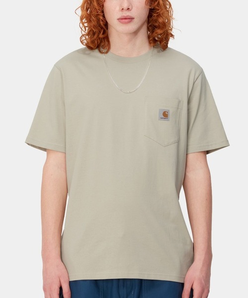 Carhartt WIP(カーハートダブリューアイピー)の「Carhartt WIP/カーハートダブリューアイピー S/S POCKET T-SHIRT 半袖Tシャツ ポケット I030434(Tシャツ/カットソー・メンズ・ブラック/グレイッシュブルー/ホワイト/ライトカーキ・M/L/XL)」の1枚目の写真