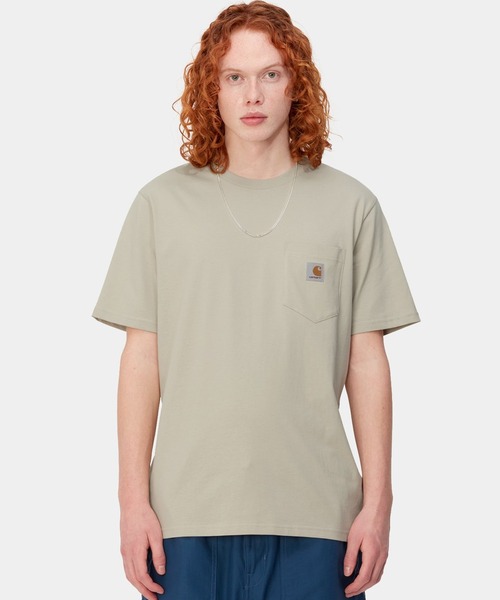 Carhartt WIP(カーハートダブリューアイピー)の「Carhartt WIP/カーハートダブリューアイピー S/S POCKET T-SHIRT 半袖Tシャツ ポケット I030434(Tシャツ/カットソー・メンズ・ブラック/グレイッシュブルー/ホワイト/ライトカーキ・M/L/XL)」の15枚目の写真