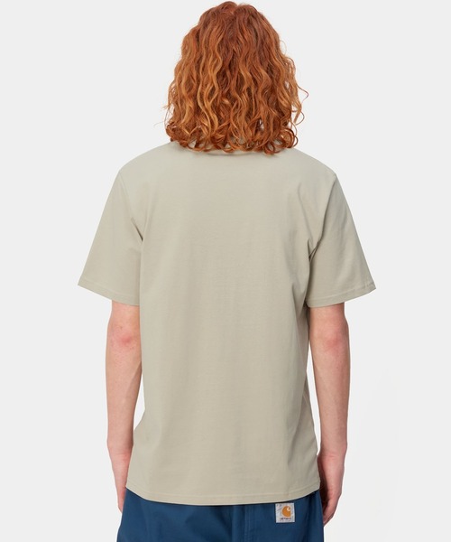 Carhartt WIP(カーハートダブリューアイピー)の「Carhartt WIP/カーハートダブリューアイピー S/S POCKET T-SHIRT 半袖Tシャツ ポケット I030434(Tシャツ/カットソー・メンズ・ブラック/グレイッシュブルー/ホワイト/ライトカーキ・M/L/XL)」の16枚目の写真