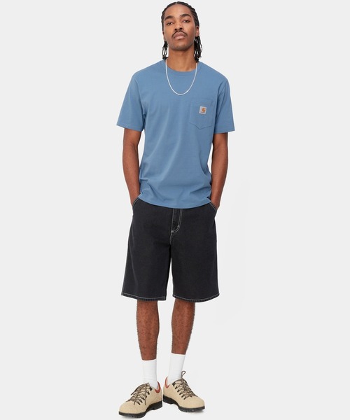 Carhartt WIP(カーハートダブリューアイピー)の「Carhartt WIP/カーハートダブリューアイピー S/S POCKET T-SHIRT 半袖Tシャツ ポケット I030434(Tシャツ/カットソー・メンズ・ブラック/グレイッシュブルー/ホワイト/ライトカーキ・M/L/XL)」の22枚目の写真