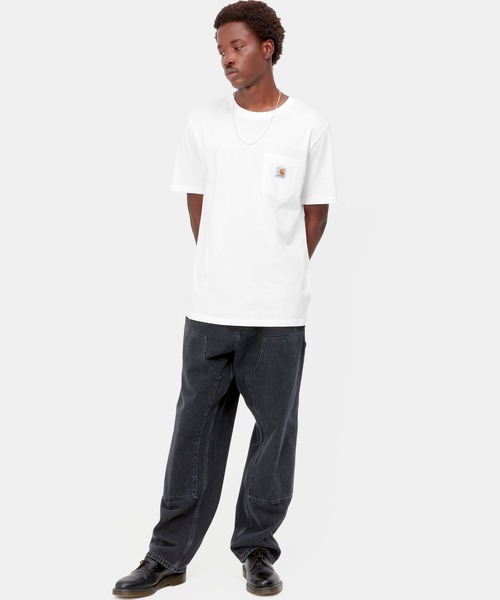 Carhartt WIP(カーハートダブリューアイピー)の「Carhartt WIP/カーハートダブリューアイピー S/S POCKET T-SHIRT 半袖Tシャツ ポケット I030434(Tシャツ/カットソー・メンズ・ブラック/グレイッシュブルー/ホワイト/ライトカーキ・M/L/XL)」の7枚目の写真