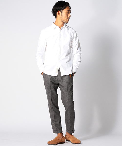 BEAMS（ビームス）の「BEAMS / ストレッチ オックス ミニ襟 シャツ:（シャツ/ブラウス・メンズ・ホワイト/ブルー・SMALL/X-LARGE/MEDIUM/LARGE）」の16枚目の写真