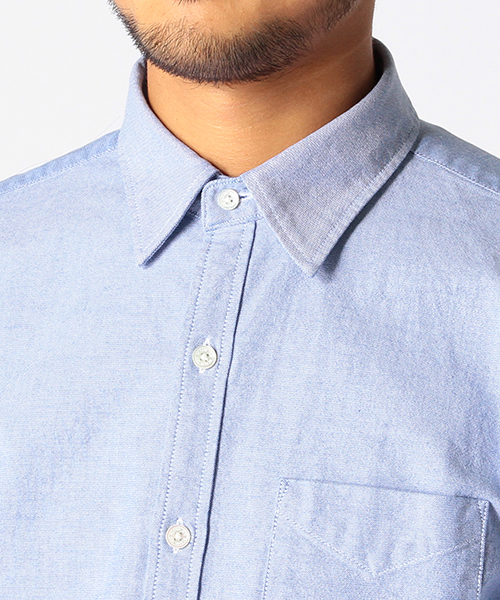 BEAMS（ビームス）の「BEAMS / ストレッチ オックス ミニ襟 シャツ:（シャツ/ブラウス・メンズ・ホワイト/ブルー・SMALL/X-LARGE/MEDIUM/LARGE）」の14枚目の写真