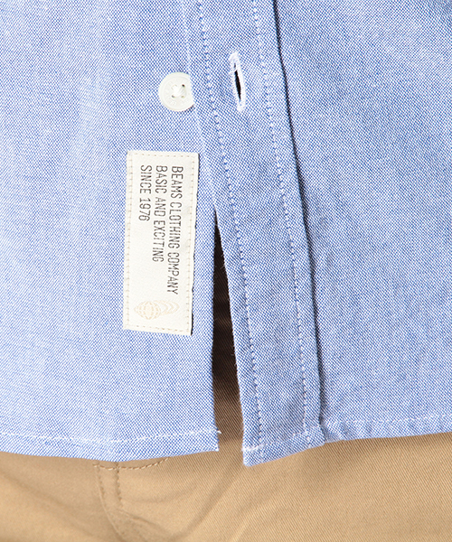 BEAMS（ビームス）の「BEAMS / ストレッチ オックス ミニ襟 シャツ:（シャツ/ブラウス・メンズ・ホワイト/ブルー・SMALL/X-LARGE/MEDIUM/LARGE）」の9枚目の写真