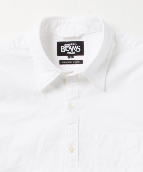 BEAMS（ビームス）の「BEAMS / ストレッチ オックス ミニ襟 シャツ:（シャツ/ブラウス・メンズ・ホワイト/ブルー・SMALL/X-LARGE/MEDIUM/LARGE）」の5枚目の写真