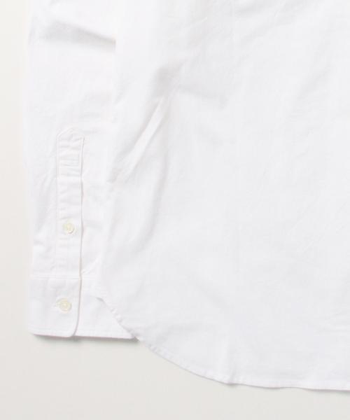 BEAMS（ビームス）の「BEAMS / ストレッチ オックス ミニ襟 シャツ:（シャツ/ブラウス・メンズ・ホワイト/ブルー・SMALL/X-LARGE/MEDIUM/LARGE）」の6枚目の写真