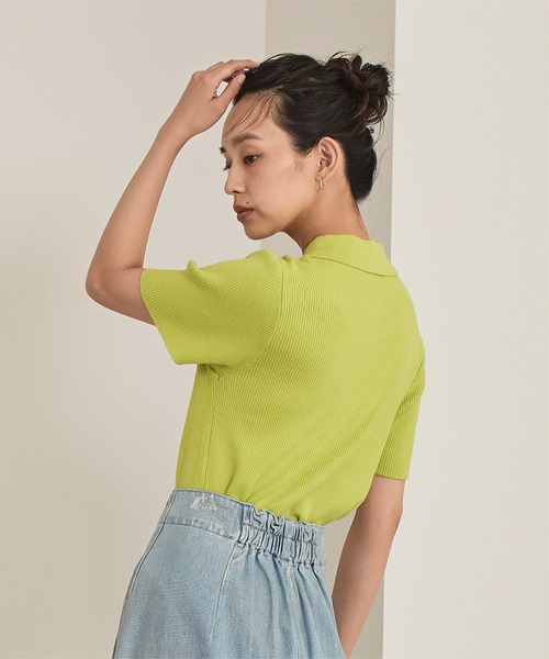 miette(ミエット)の「涙開きポロトップス(ポロシャツ・レディース・ライトブルー/ブラック/グリーン系その他・FREE)」の20枚目の写真
