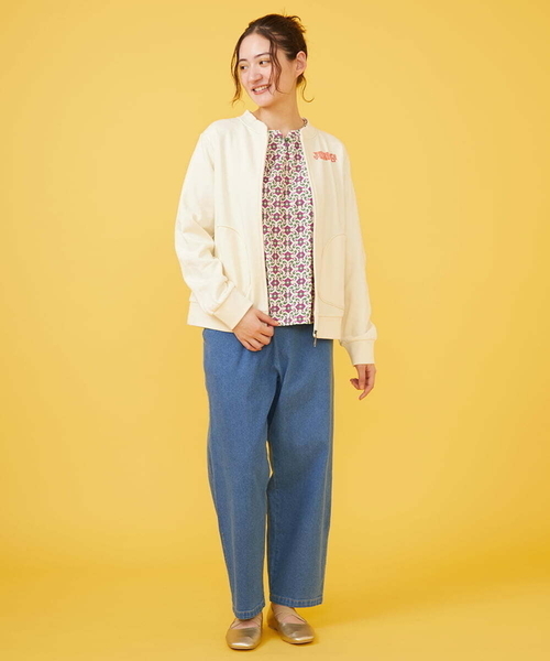Jocomomola(ホコモモラ)の「シンチバック デニムパンツ(デニムパンツ・レディース・ネイビー/ダークインディゴブルー・40/42)」の14枚目の写真