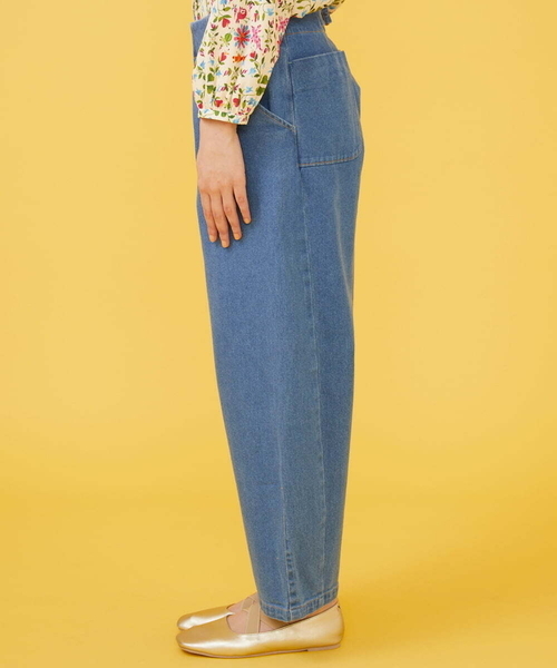 Jocomomola(ホコモモラ)の「シンチバック デニムパンツ(デニムパンツ・レディース・ネイビー/ダークインディゴブルー・40/42)」の21枚目の写真