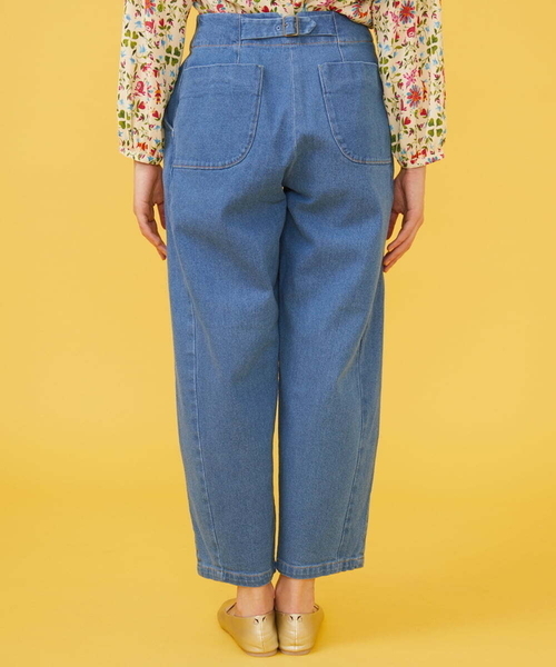 Jocomomola(ホコモモラ)の「シンチバック デニムパンツ(デニムパンツ・レディース・ネイビー/ダークインディゴブルー・40/42)」の22枚目の写真