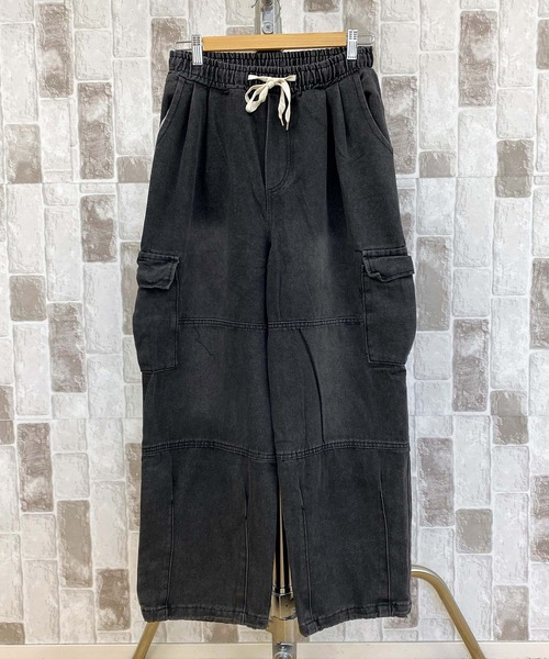 TopIsm（トップイズム）の「【2024】デニムカーゴパンツ（カーゴパンツ・メンズ・ブラック/ブルー・L/M）」の6枚目の写真