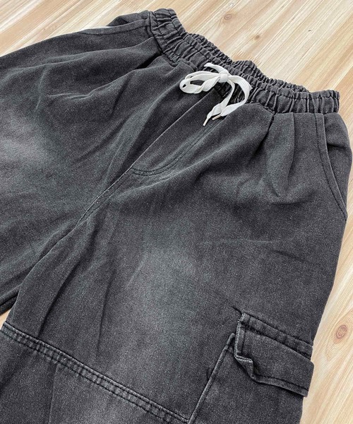 TopIsm（トップイズム）の「【2024】デニムカーゴパンツ（カーゴパンツ・メンズ・ブラック/ブルー・L/M）」の8枚目の写真