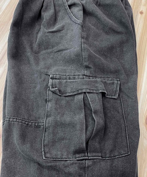 TopIsm（トップイズム）の「【2024】デニムカーゴパンツ（カーゴパンツ・メンズ・ブラック/ブルー・L/M）」の10枚目の写真