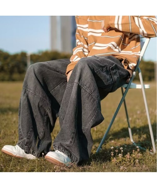 TopIsm（トップイズム）の「【2024】デニムカーゴパンツ（カーゴパンツ・メンズ・ブラック/ブルー・L/M）」の13枚目の写真