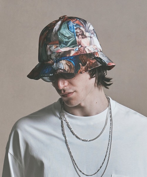 MSML（エムエスエムエル）の「ART GRAPHIC HAT / アートグラフィック ハット（ハット・メンズ・ブラック/グリーン・ONE SIZE）」の5枚目の写真