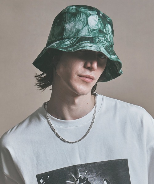 MSML（エムエスエムエル）の「ART GRAPHIC HAT / アートグラフィック ハット（ハット・メンズ・ブラック/グリーン・ONE SIZE）」の8枚目の写真