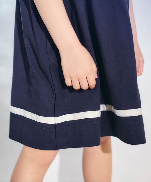 apres les cours（アプレレクール）の「セーラーカラーワンピース（ワンピース・キッズ・アイボリー/ピンク/ネイビー・80/90/100/110/120/130/140）」の22枚目の写真