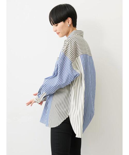 AMERICAN HOLIC(アメリカンホリック)の「切替マルチBIGシャツ(シャツ/ブラウス・レディース・ストライプ/その他5・M/L)」の13枚目の写真