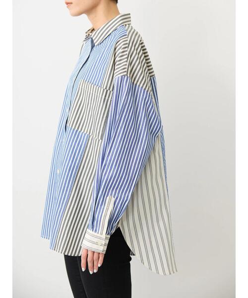 AMERICAN HOLIC(アメリカンホリック)の「切替マルチBIGシャツ(シャツ/ブラウス・レディース・ストライプ/その他5・M/L)」の18枚目の写真
