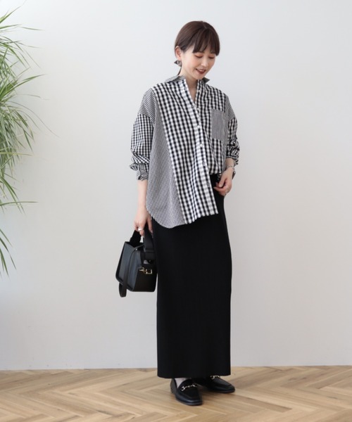 AMERICAN HOLIC(アメリカンホリック)の「切替マルチBIGシャツ(シャツ/ブラウス・レディース・ストライプ/その他5・M/L)」の3枚目の写真