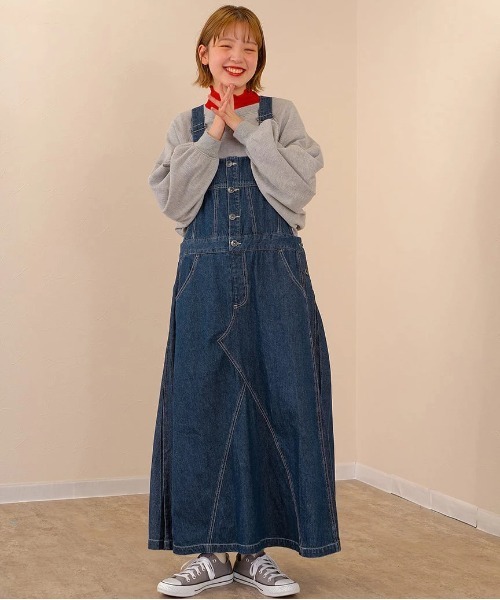 美品 go slow caravan ミリロピュール ボーリングピンジャンスカ go slow caravan（ゴースローキャラバン）の「mililopiulu