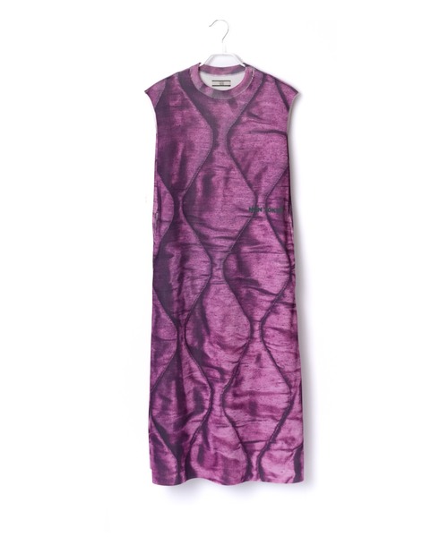 NON TOKYO/ノントーキョー/プリントノースリーブワンピース