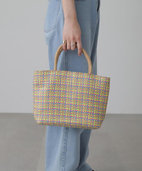 FREE'S MART（フリーズマート）の「◆サマートート（トートバッグ・レディース・ホワイト系その他/ベージュ系その他・ﾌﾘ-）」の4枚目の写真