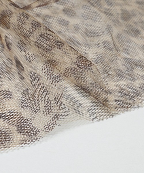 coca(coca)(コカ)の「チュールティアードキャミチュニック(チュニック・レディース・レオパード/ブラック・ONE SIZE)」の14枚目の写真