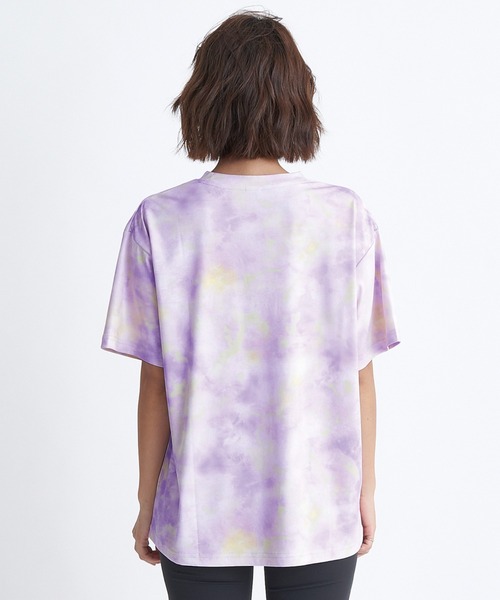 ROXY（ロキシー）の「RIDE ON TIE DYE/ロキシー水陸両用速乾UVカット冷感Tシャツ（Tシャツ/カットソー・レディース・パープル/ミント/レッド・SMALL/LARGE/MEDIUM）」の7枚目の写真
