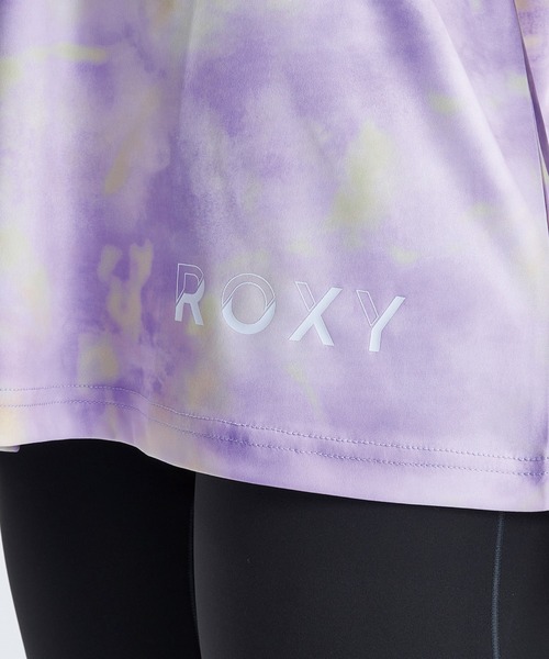 ROXY（ロキシー）の「RIDE ON TIE DYE/ロキシー水陸両用速乾UVカット冷感Tシャツ（Tシャツ/カットソー・レディース・パープル/ミント/レッド・SMALL/LARGE/MEDIUM）」の8枚目の写真