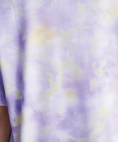 ROXY（ロキシー）の「RIDE ON TIE DYE/ロキシー水陸両用速乾UVカット冷感Tシャツ（Tシャツ/カットソー・レディース・パープル/ミント/レッド・SMALL/LARGE/MEDIUM）」の9枚目の写真