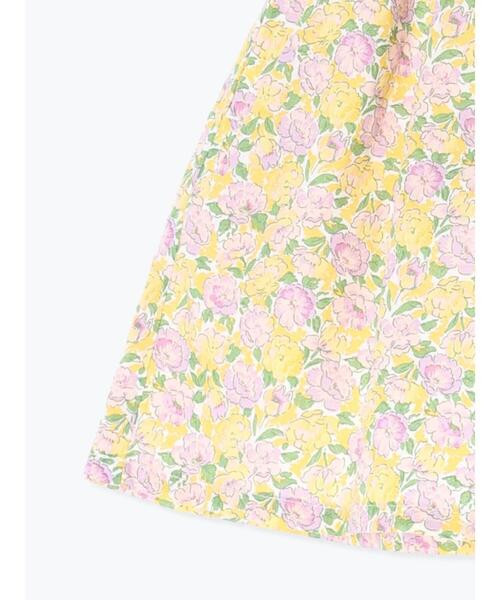 Samansa Mos2 Lagom（サマンサモスモスラーゴム）の「ギャザー花柄スカパン（スカート・キッズ・ネイビー/イエロー・大(L)/中(M)/小(S)/特(XL)）」の7枚目の写真