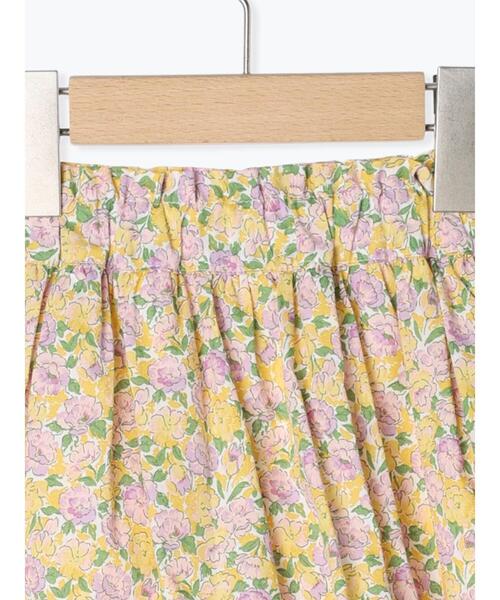 Samansa Mos2 Lagom（サマンサモスモスラーゴム）の「ギャザー花柄スカパン（スカート・キッズ・ネイビー/イエロー・大(L)/中(M)/小(S)/特(XL)）」の8枚目の写真