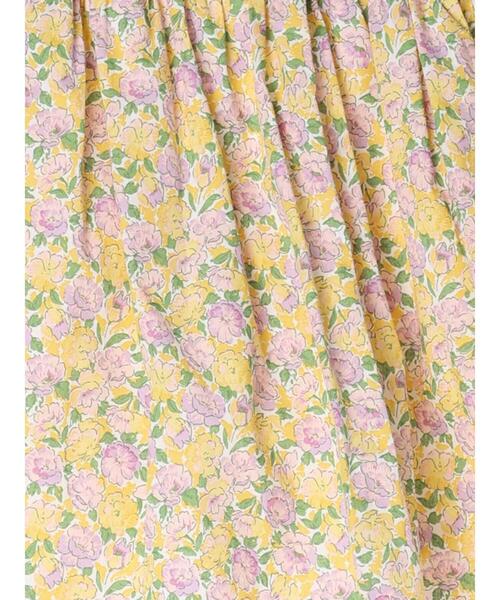 Samansa Mos2 Lagom（サマンサモスモスラーゴム）の「ギャザー花柄スカパン（スカート・キッズ・ネイビー/イエロー・大(L)/中(M)/小(S)/特(XL)）」の9枚目の写真