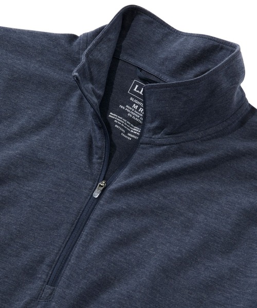 L.L.Bean（エルエルビーン）の「エブリデイ・サンスマート・ティ、長袖　クォータージップ 米国フィット・レギュラー（その他トップス・メンズ・ターコイズブルー/ネイビー・SMALL/MEDIUM/LARGE）」の6枚目の写真