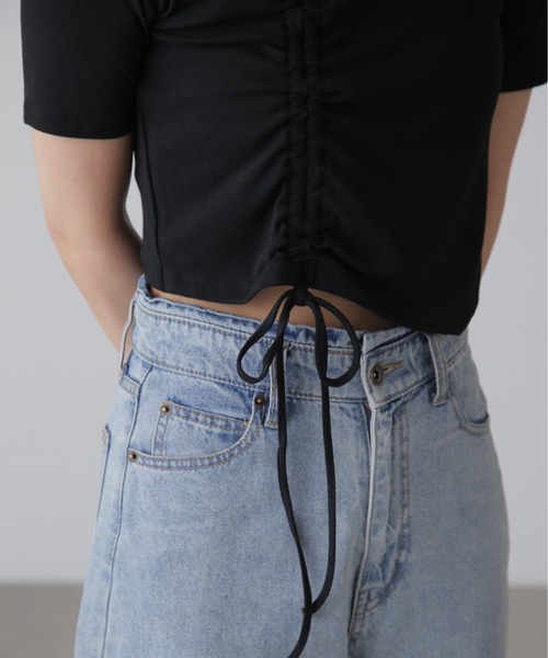 FREE'S MART（フリーズマート）の「◆ホルターネックドロストカットソー（Tシャツ/カットソー・レディース・ブルー/ブラック/ホワイト・FREE）」の11枚目の写真