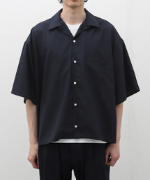 Sillage (シアージ) WOOL TROPICAL OVERSHIRTS S/S EX SL24SS-OSSTW-NV