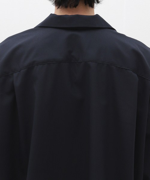 Sillage（シアージ）の「Sillage (シアージ) WOOL TROPICAL OVERSHIRTS S/S EX SL24SS-OSSTW-NV（シャツ/ブラウス・メンズ・ネイビー・FREE）」の2枚目の写真