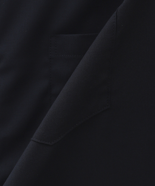 Sillage（シアージ）の「Sillage (シアージ) WOOL TROPICAL OVERSHIRTS S/S EX SL24SS-OSSTW-NV（シャツ/ブラウス・メンズ・ネイビー・FREE）」の10枚目の写真